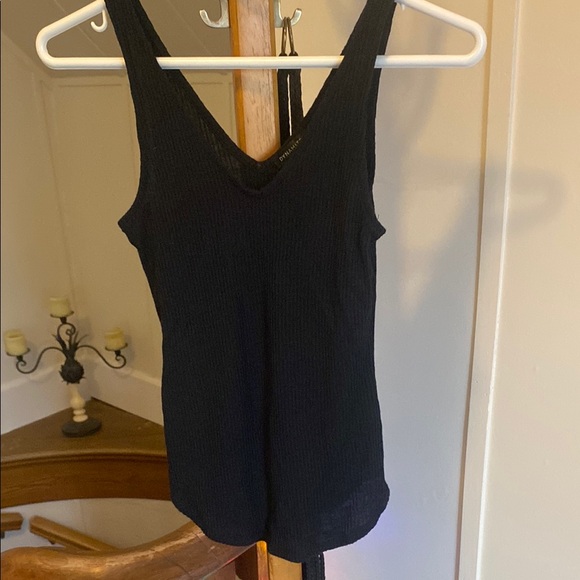 Dynamite Beige Ribbed Tank Top - Picture 3 of 3